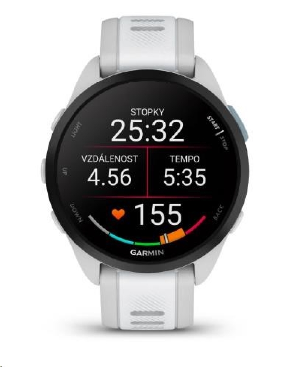 Garmin GPS sportovní hodinky Forerunner® 165, Mist grey/Whitestone, EU