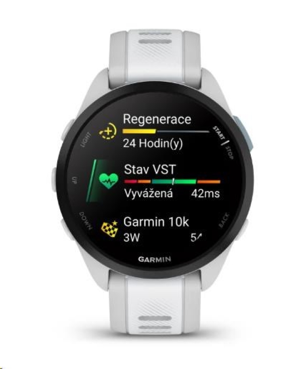 Garmin GPS sportovní hodinky Forerunner® 165, Mist grey/Whitestone, EU
