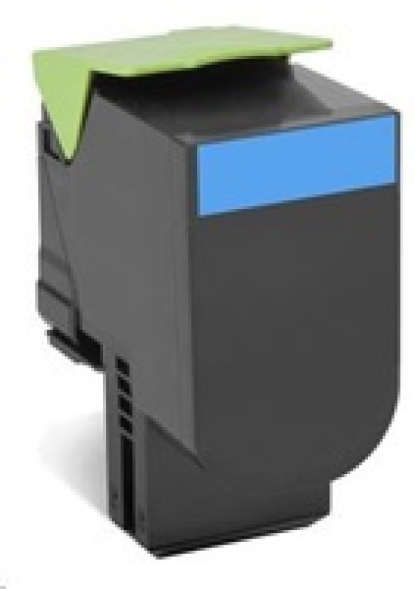 Toner LEXMARK 80C2HC0 azurový (3 000 stran)