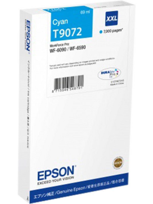 Náplň EPSON C13T907240 azurová (69 ml)