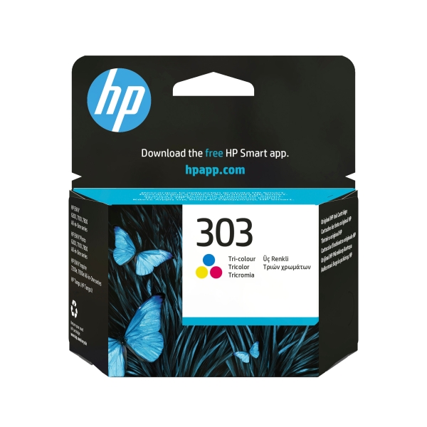 Náplň HP T6N01AE, HP 303 barevná (165 stran)