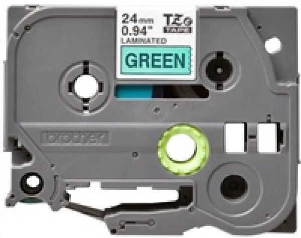 Páska Brother TZE-751, černý/zelený, 8m, 24mm