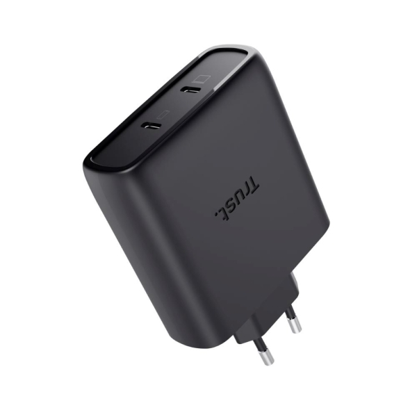 TRUST MAXO 100W 2P USB-C GAN CHARGER BLK