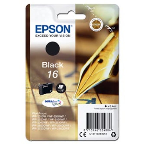 Náplň EPSON C13T16214012 černá (5,4 ml)