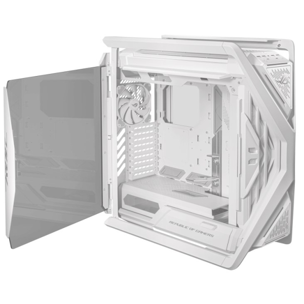 ASUS case ROG HYPERION (GR701) WHITE, Mid Tower, průhledná bočnice, bílá