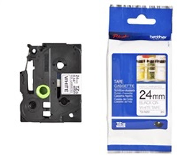 Páska Brother TZE-N251, bílá/černá, 24mm