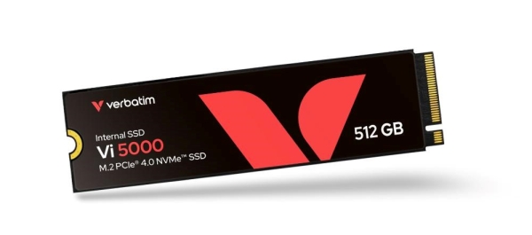 VERBATIM SSD Vi5000 Internal PCIe NVMe M.2 SSD 512GB , W2500/ R 5000 MB/s