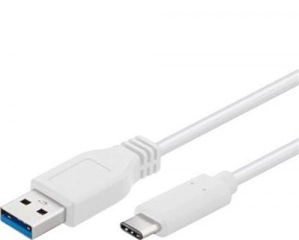 PremiumCord Kabel USB 3.2 konektor C/male - USB 3.0 A/male, bílý, 0,5m?v=1754430002
