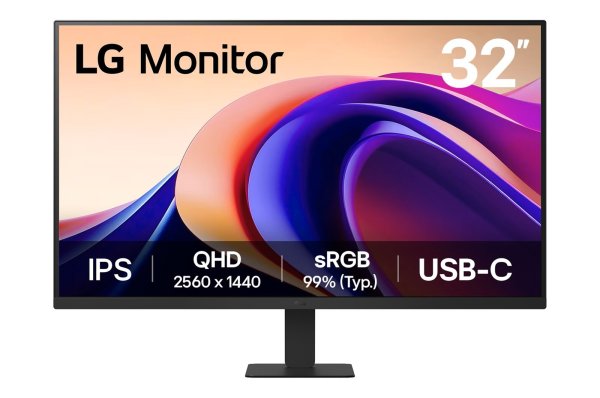 LG 32U631A-B 32"W IPS 2560x1440 5ms 5M:1 250cd HDMI USB-C(15W) 100Hz