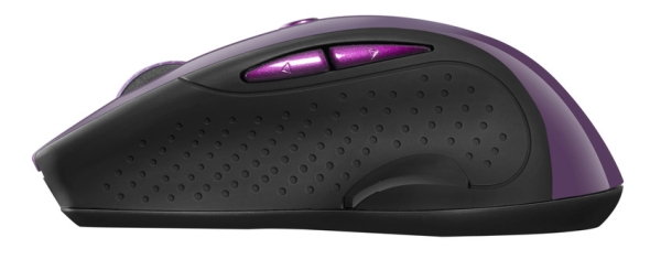 CANYON myš 2,4Ghz bezdrátová CMSW01, 1000/1200/1600 dpi, 6 tlačítek, blue LED senzor, fialová