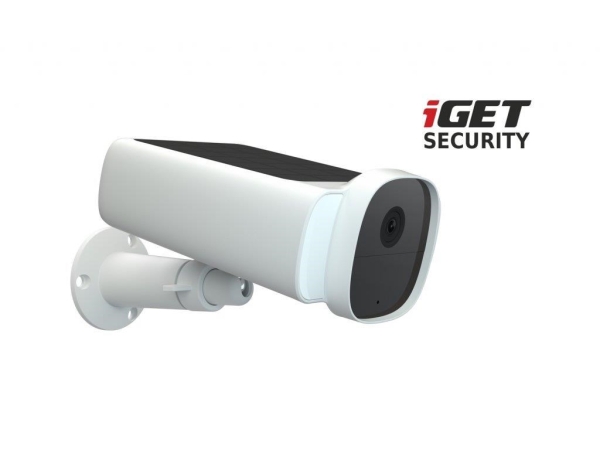 iGET SECURITY EP29 White - WiFi solární bateriová FullHD kamera, IP66, samostatná i pro alarm M5