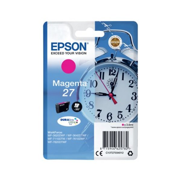 Náplň Epson 27, C13T27034012 purpurová