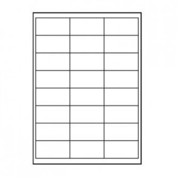 Logo etikety 66mm x 33.8mm, A4, matné, bílé, 24 etiket, 140g/m2, baleno po 10 ks, pro inkoustové a laserové tiskárny