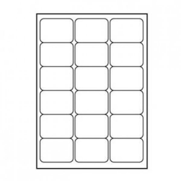 Logo etikety 68mm x 47mm, A4, matné, bílé, 18 etiket, 140g/m2, baleno po 10 ks, pro inkoustové a laserové tiskárny