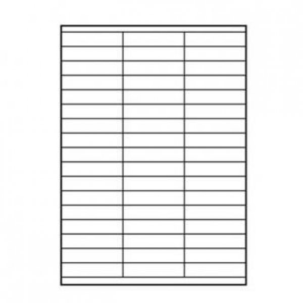 Logo etikety 70mm x 16.9mm, A4, matné, bílé, 51 etiketa, 140g/m2, baleno po 10 ks, pro inkoustové a laserové tiskárny