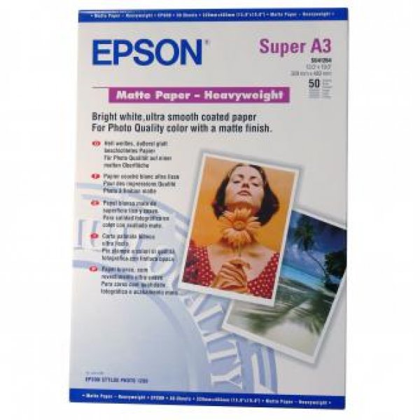Epson - Matný - A3 Plus (329 x 483 mm) - 167 g/m2 - 50 listy papír - pro EcoTank ET-16500; SureColor P5000, P800, SC-P10000, P5000, P700, P7500, P900, P9500