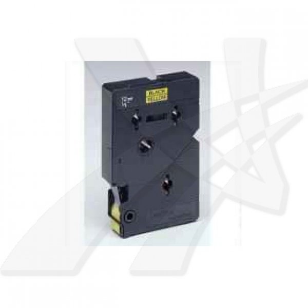 Brother - Černá, žlutá - Role (1,2 cm x 8 m) 1 kazeta/y lamino páska - pro P-Touch PT-2000, PT-3000, PT-500, PT-5000, PT-8E