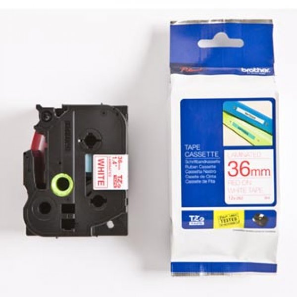 Brother TZe-262 - Červená na bílé - Role (3,6 cm x 8 m) 1 kazeta/y lamino páska - pro P-Touch PT-3600, 550, 9200, 9400, 9500, 9600, 9700, 9800, D800, P900, P950