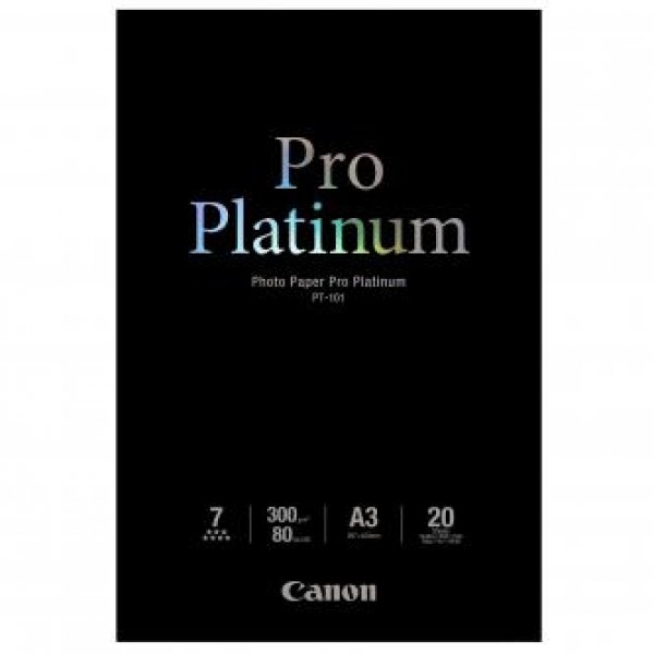 Canon Photo Paper Pro Platinum - A3 (297 x 420 mm) - 300 g/m2 - 20 listy fotografický papír - pro PIXMA Pro9000, Pro9500