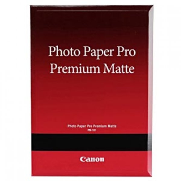 Canon Pro Premium PM-101 - Hladký matný - 310 micron - hřejivý bílý tón - A2 (420 x 594 mm) - 210 g/m2 - 20 listy fotografický papír