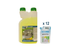SUCITESA ECOMIX PURE LEMON FLOOR, koncentrát, sáček 100ml = 1l, sada 12ks sáčků + lahev 1l