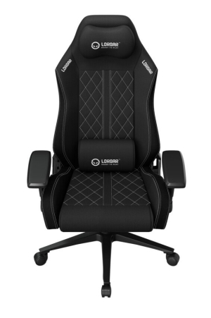 LORGAR CHA41, Ergonomic Gaming Chair Advanced, premium anti-stain fabric, Black/white