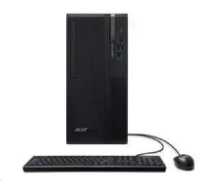 ACER PC Veriton VS2720G, i3-14100,8GB DDR5,512GB M.2 SSD,Wifi,DVD±RW,USB KB+mouse,W11P,180W,Black