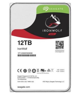 SEAGATE ST12000VN0008 hdd IronWolf 12TB (použitý) SATA3-6Gbps 7200rpm 256MB NAS HDD 24x7 1-8bay 210MB/s 3.5 RAID