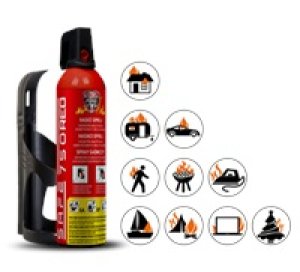 Safe SET Hasicí sprej  750 RED + držák  75C