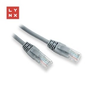 LYNX UTP patch kabel Cat5e, PVC, CCA, 3m, šedý
