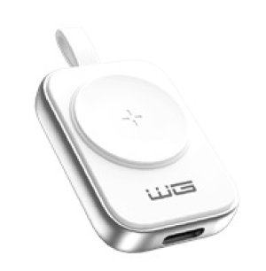WG - Nabíjecí magnetické zařízení s USB-C pro Apple Watch, bílo stříbrná