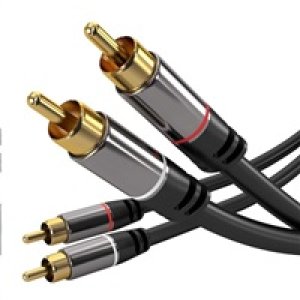 PremiumCord HQ stíněný kabel 2x CINCH-2x CINCH M/M 5m