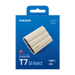 Samsung T7 Shield/2TB/SSD/Externí/2.5''/Béžová/3R