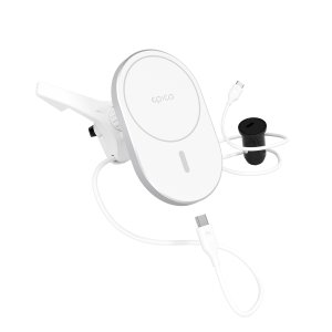 Epico Ellipse MagSafe Car Charger - stříbrná