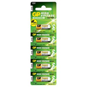 Baterie alkalická, 23A, 23AF, V23GA, MN21, 12V, GP, blistr, 5-pack