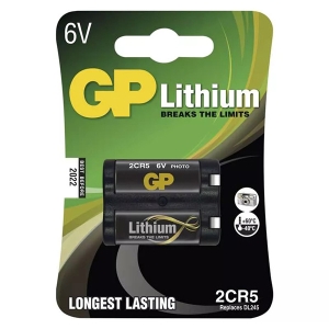 Baterie lithiová, 2CR5, 2CR5, 6V, GP, blistr, 1-pack