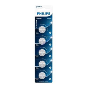 Baterie lithiová, CR2016, CR2016, 3V, PHILIPS, blistr, 5-pack, CR2016P5/01B, knoflíková, 75 mAh