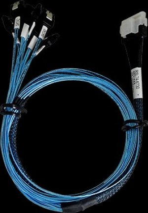 ARECA int. SlimlineSAS x8 SFF-8654 straight to 8x SATA cable, 1m