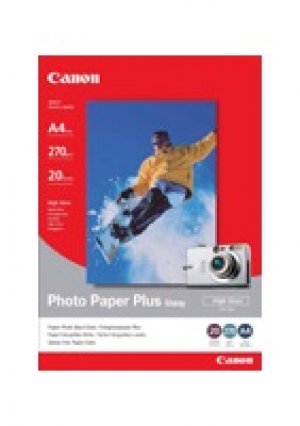 Canon Photo Paper Plus Glossy, foto papír, lesklý, bílý, 13x18cm, 5x7", 265 g/m2, 20 ks, PP-201 5x7, inkoustový