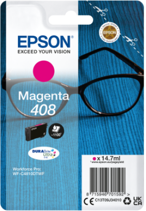 Náplň Epson 408, C13T09J34010 purpurová blistr 