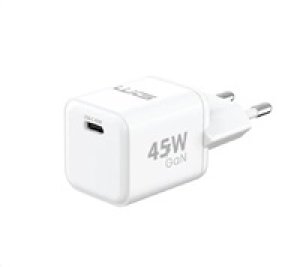 WG - Síťová nabíječka GaN 1x USB-C, PD PPS 45W, bílá