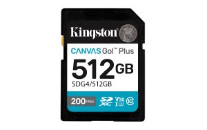 Kingston paměťová karta 512GB microSDXC Canvas Go Plus Gen4 C10 UHS-I U3
