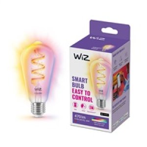 PHILIPS WiZ Wi-Fi BLE ST64 E27 6,3 W - barevná žárovka, nastavitelná teplota, stmívatelná