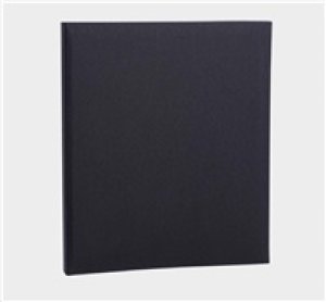 Focus Base Line Canvas Ringbinder Black
