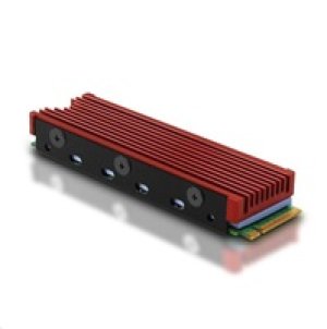 AXAGON CLR-M2, hliníkový pasivní chladič pro oboustranný M.2 SSD disk, výška 12 mm