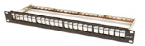 19" modulární patch panel LEXI-Net 24port, černý
