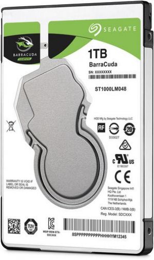 SEAGATE ST1000LM048 hdd BarraCuda 1TB SMR 2.5" 7mm 5400rpm 128MB cache, 140MB/s SATA3-6Gbps 