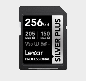Lexar SDXC Professional SILVER Plus 1066x UHS-I/U3/A2/4K R205/W150 (V30) 256GB