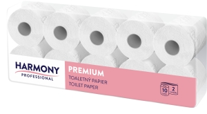 Toaletní papír 2 - vrstvá celulóza, bělost 80 %, 8x10 rolí