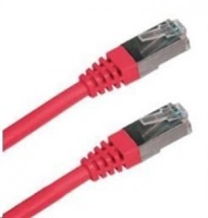XtendLan patch kabel Cat6A, SFTP, LS0H - 0,3m, červený (prodej po 10 ks)